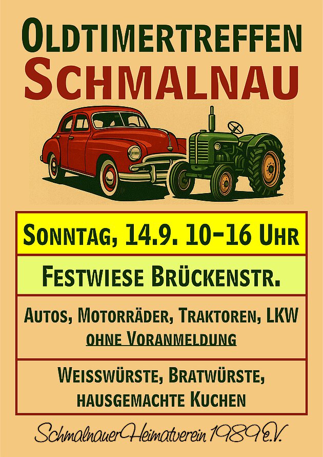 Einladung zum Oldheimertreffen 2025